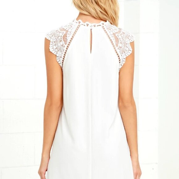 Lulus Hey Doll Ivory Lace Shift Dress - Picture 4 of 11